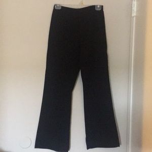 Straight legged black cotton pants yoga
